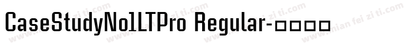 CaseStudyNo1LTPro Regular字体转换